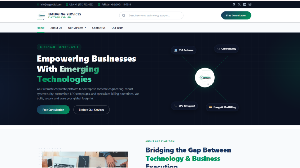 Emerging Services Platform
